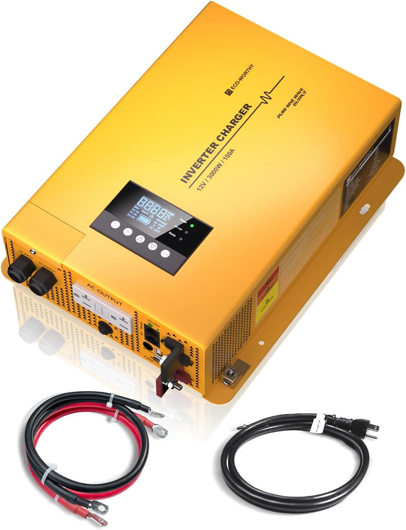 Carregador inversor ecológico de 3000 W, 110 V para 12 V