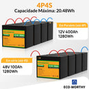 Bateria de lítio 100Ah 12V LiFePO4