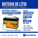 Bateria de lítio 150Ah 12V LiFePO4