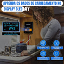 Controlador de carga solar Regulador MPPT 60A OLED Display 12V / 24V /36V / 48V Autoswitch