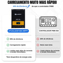 Controlador de carga solar Regulador MPPT 60A OLED Display 12V / 24V /36V / 48V Autoswitch