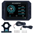 Display Monitor de bateria com tela tocável de 3,5" com sensor Hall para baterias AGM e lítio (LiFePO4) 300A